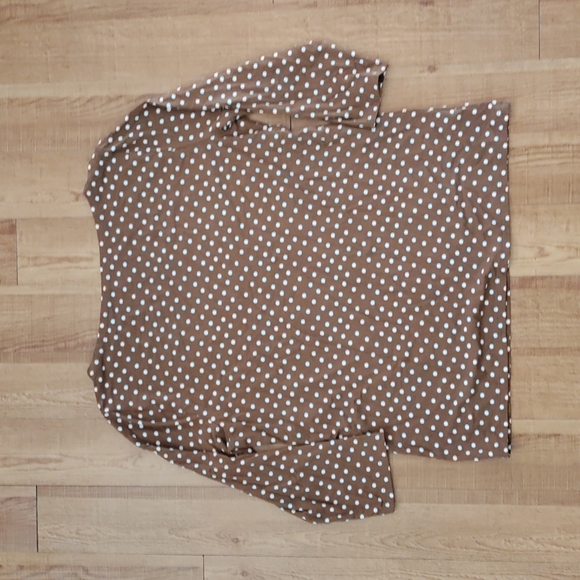 SOLD NWOT Ann Taylor Polka Dot Top - Picture 3 of 4